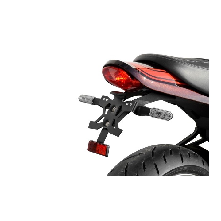SUPPORT DE PLAQUE AVEC ECLAIREUR Z900RS (18-24) (vendu ss clignotants