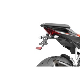 SUPPORT DE PLAQUE AVEC ECLAIREUR APRILIA RS660 (21-25)
