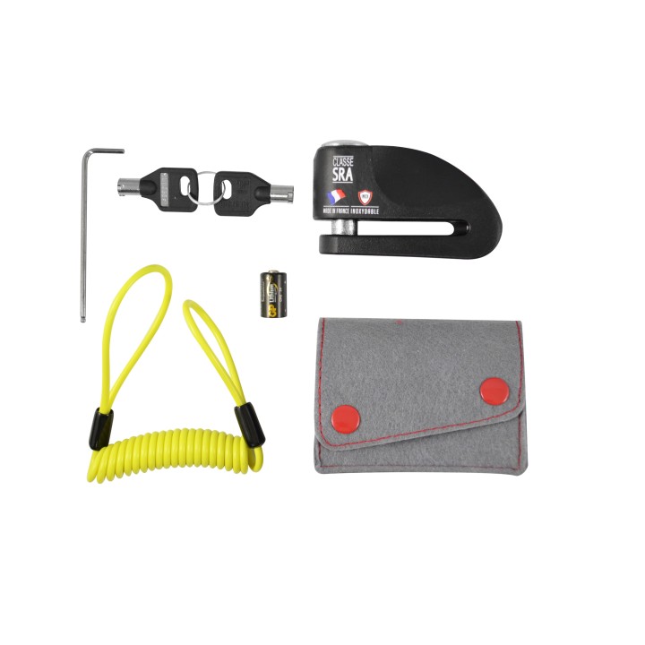 ALARM DISC LOCK Ø14 Black SRA